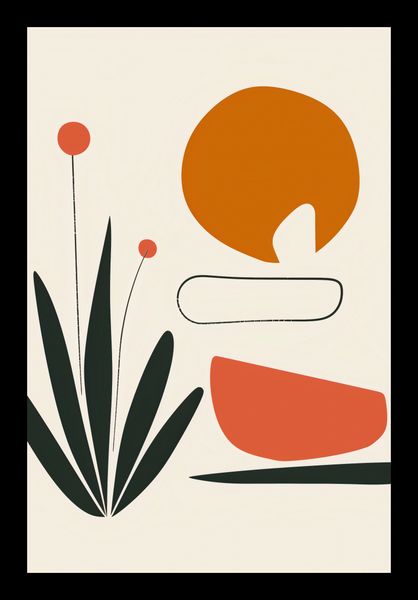 Plakat 30x45cm Abstrakcyjny Zen zdjęcie 2