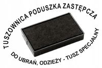 Tuszownica poduszka wymienna do pieczątki do odzieży ubrań - TUSZ SPECJALNY