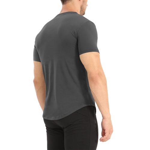 Koszulka treningowa męska kompresyjna sportowa bawełna szara rozmiar M na Arena.pl