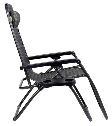 Leżak ogrodowy ORION Zero Gravity brąz jodełka na Arena.pl