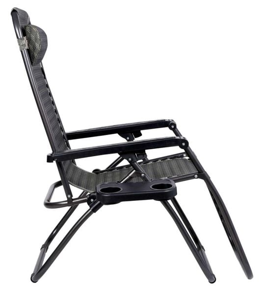 Leżak ogrodowy ORION Zero Gravity brąz jodełka zdjęcie 5