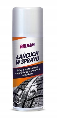 ŁAŃCUCH ŚNIEGOWY W SPRAYU BRUMM NA OPONĘ 200 ml na Arena.pl