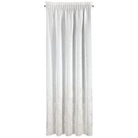 Firana na taśmie z nadrukiem błyszczącym LINZI 140X270 szampańska + biała