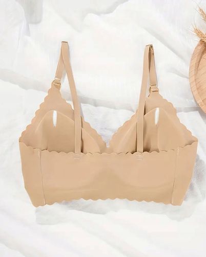 BIUSTONOSZ BEZSZWOWY Stanik Bez Zapięcia Haftek na Prezent Niewidoczny Beż na Arena.pl