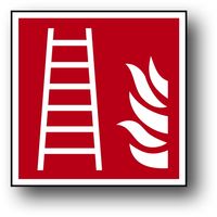 ZP-06 ISO ZNAK PPOŻ TABLICA 15X15 DRABINA POŻAROWA