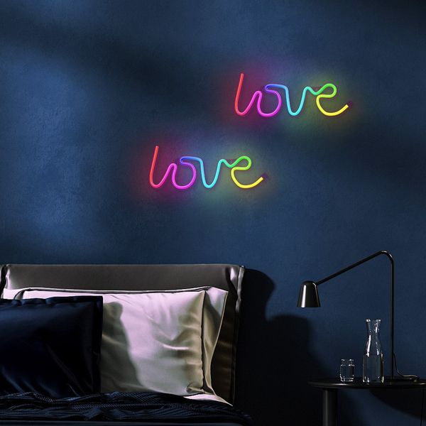 Neon LED RGB LOVE FLRN01 + pilot Forever Light zdjęcie 9