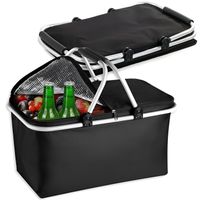 KOSZ PIKNIKOWY SKŁADANY TERMICZNY TURYSTYCZNY KOSZYK NA ZAKUPY IZOLACYJNY