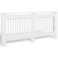 Osłona na kaloryfer, biała, MDF, 172 cm