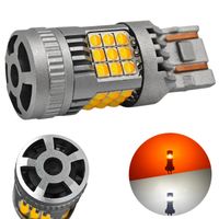 żarówka W21/5W LED 7443 12-24V biało-pomarańczowa bez błędu