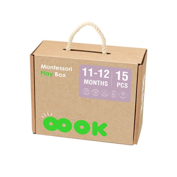 TOOKY TOY Box Pudełko XXL Montessori Edukacyjne 5w1 Sensoryczne 11-12 Mies zdjęcie 8