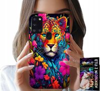 ETUI DO SAMSUNG GALAXY A21s - KWIECISTE WZORY TYGRYS TYGRYSEK + FOLIA