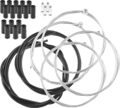 Komplet linki szlifowane pancerze końcówki przerzutki hamulca na cały rower