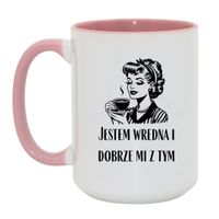 Duży Biało-Różowy 450 ml