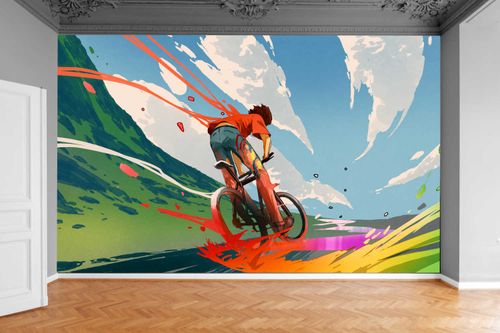 Fototapeta RIDER JAZDA MŁODIEŻOWA DZIECIĘCA 3D na Arena.pl