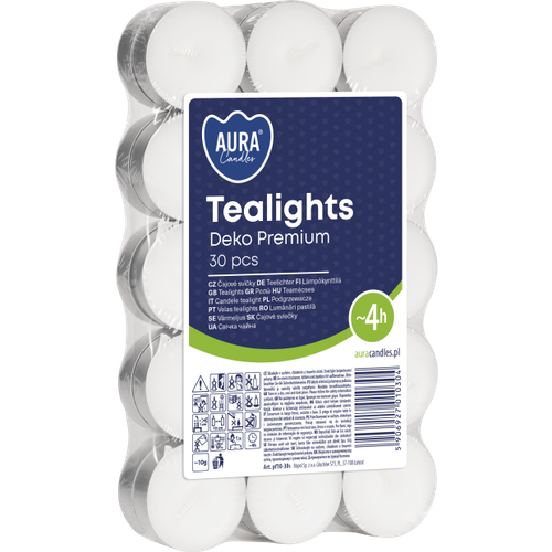 Podgrzewacze Bispol Deko Tealights 4h 30 sztuk na Arena.pl