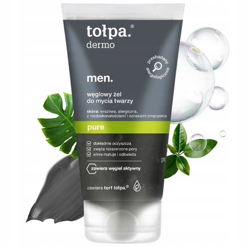 Żel Węglowy Oczyszczający do Mycia Twarzy dla Mężczyzn Men Pure 150 ml na Arena.pl