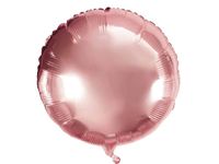 Balon foliowy krążek (pastylka), różowo złoty, 45 cm (18 cali) [balon na he