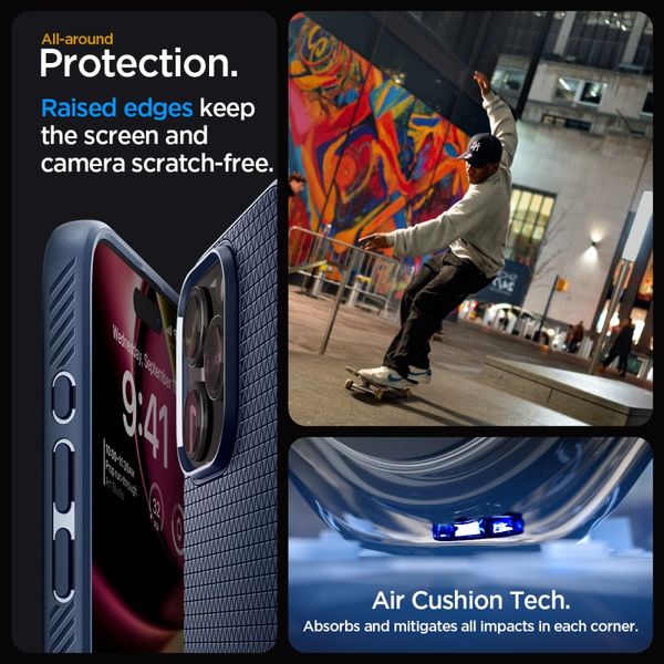SPIGEN LIQUID AIR IPHONE 15 PRO MAX NAVY BLUE zdjęcie 13