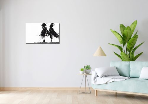 Obraz 70x40cm Atramentowy Przerys na Arena.pl