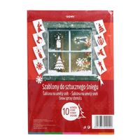 SZABLONY ŚWIĄTECZNE DO SZTUCZNEGO ŚNIEGU DEKORACJA NA ŚWIĘTA 10 wzorów