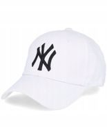 Czapka z daszkiem snapback regulowana biała