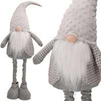 SKRZAT świąteczny KRASNAL gnom Mikołaj DUŻY SZARY teleskopowe nogi JUMIhome