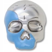 Crocs Jibbitz Przypinka Ozdoba Pin Do Butów Silver and Blue Enamel Skull