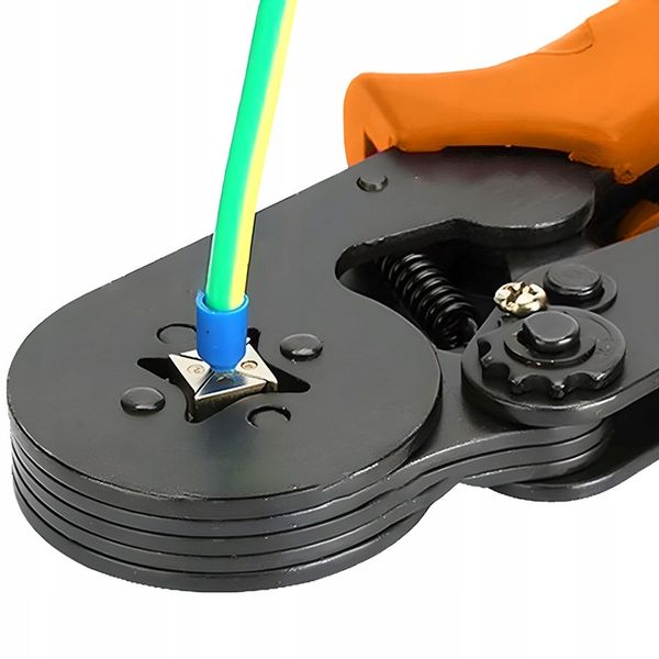 ZACISKARKA KONEKTORÓW KOŃCÓWEK 0,25-10 ŚCIĄGACZ IZOLACJI + 600 szt. TULEJEK zdjęcie 11