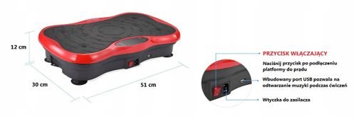 PLATFORMA WIBRUJACA WIBRACYJNA VIBROMAX SLIM FIT na Arena.pl