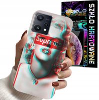 ETUI DO REALME 9 PRO - Monroe MODNE KOBIECE WZORY + SZKŁO