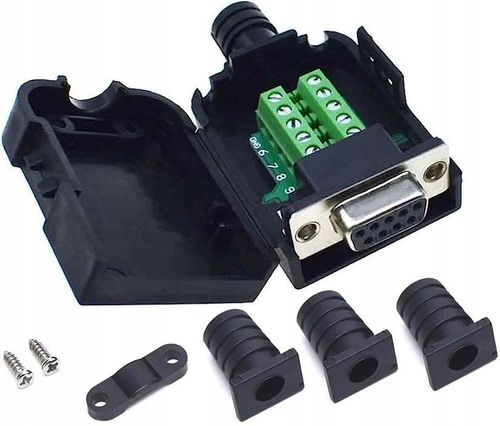 ADAPTER ŻEŃSKI DB9 RS232 REDUKTOR KONWERTER NA KABEL D-SUB ROZBIERALNY na Arena.pl