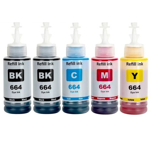 5 x TUSZ DO DRUKARKI EPSON 664 ECOTANK ITS L3050 L3060 L3070 L382 L210 L386 na Arena.pl