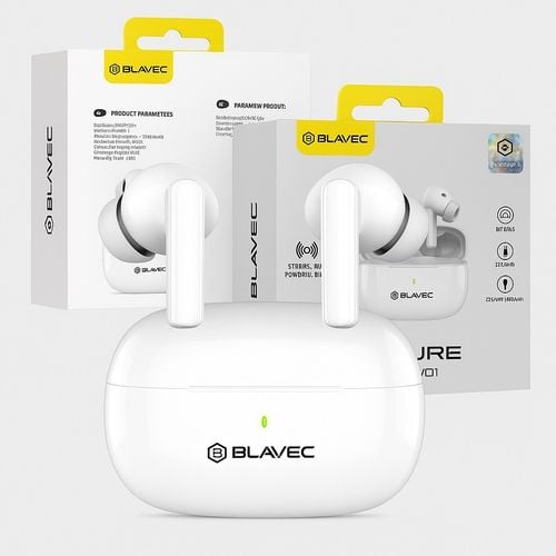 Bezprzewodowe słuchawki BW-01 białe Bluetooth do Huawei E5575 na Arena.pl