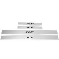 Listwa progowa JAGUAR XF MK2 Stal nierdzewna 304 połysk z czarnymi literami