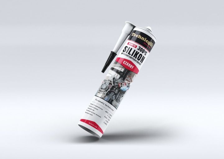 TECHNICQLL WYSOKOTEMPERATUROWY SILIKON CZARNY zdjęcie 3