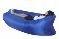 XXL LAZY BAG MATERAC PLAŻOWY POWIETRZNA KANAPA SOFA LEŻAK GRANATOWY 220CM