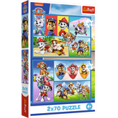 Puzzle - 2x70 - Psi Patrol rządzi Trefl 34441