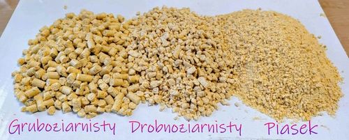 Żwirek kukurydziany GRUBOZIARNISTY EKOTEK 40L dla kotów, królików, 24KG na Arena.pl