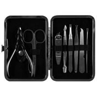 TOP CHOICE Zestaw do manicure przybornik do paznokci cążki nożyczki 8 elem