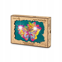 Drewniana układanka dla dorosłych 170el. Kolorowe puzzle Premium Motylek XL
