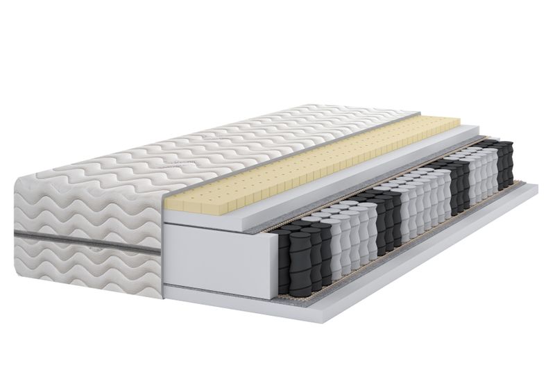 Materac Pocket 7 stref Lateks 140x180 H2 H3 19 cm Q zdjęcie 1