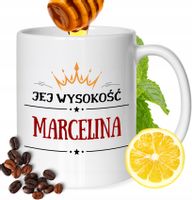 Kubek Dla Marceliny Koleżanki Przyjaciółki Prezent Z Nadrukiem Biały 330Ml