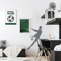Naklejka Piłkarz S077 XL