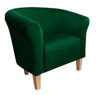 Fotel Milo nogi buk zieleń butelkowa MG25