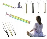 NASZYJNIK GWIZDEK UWALNIA STRES RZUCANIE PALENIA JOGA DWUKOLOROWY TĘCZOWY