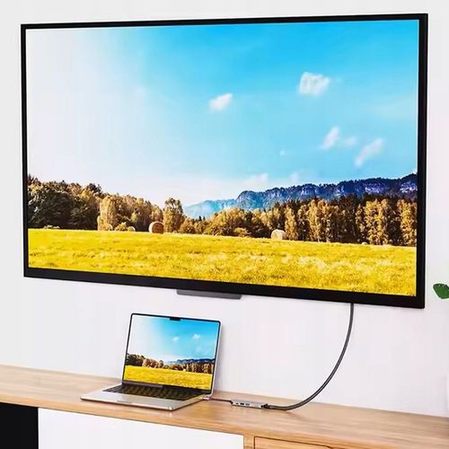 Adapter HUB 5w1 USB-C przejściówka USB 2.0 PD HDMI 4K SD LAN na Arena.pl