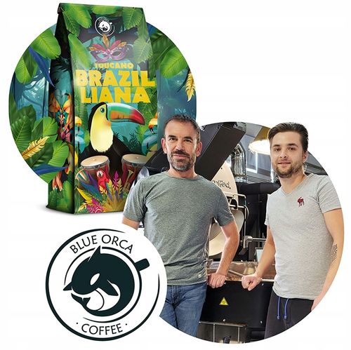 Kawa ziarnista 1kg Brazylia BRAZILLIANA TOUCANO Świeżo Palona 100% ARABICA na Arena.pl