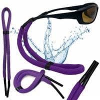 Pływający sznurek do okularów z regulacją - Fioletowy