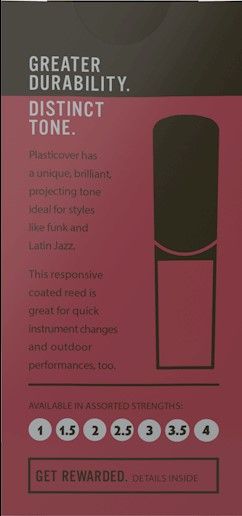 Stroik saksofon altowy 2,0 RICO Plasticover Czarny zdjęcie 5