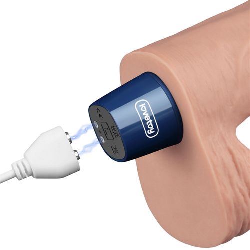 9" real softee rechargeable tpe vibrating dildo(flesh) na Arena.pl